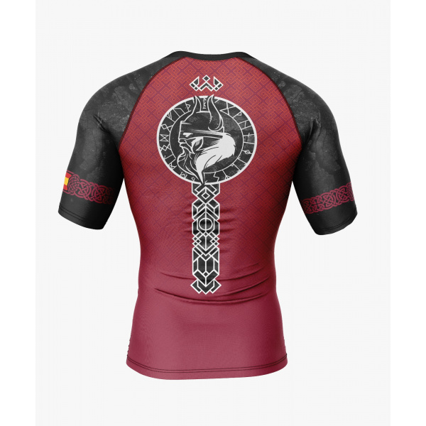 Rashguard Ragnarok Rojo trasera