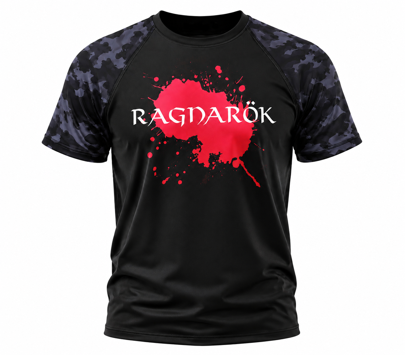 Rashguard Ragnarok Camuflaje Azul delantera Rashguard Ragnarok Camuflaje Azul delantera
