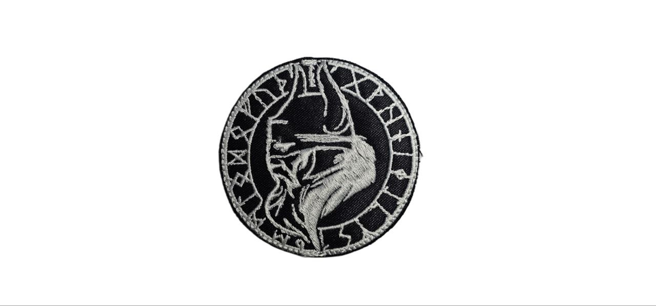 PARCHE VELCRO RAGNAROK REDONDO NEGRO PARCHE VELCRO RAGNAROK REDONDO NEGRO