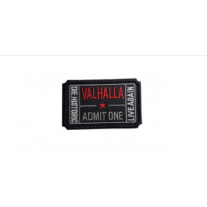 PARCHE VELCRO TICKET VALHALLA NEGRO