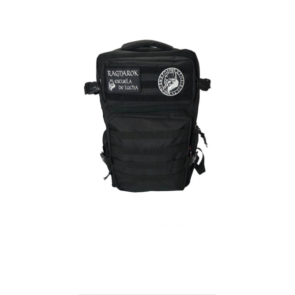 MOCHILA NEGRA 25 LITROS delantera