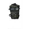 MOCHILA CAMUFLAJE NEGRO 25 LITROS delantera