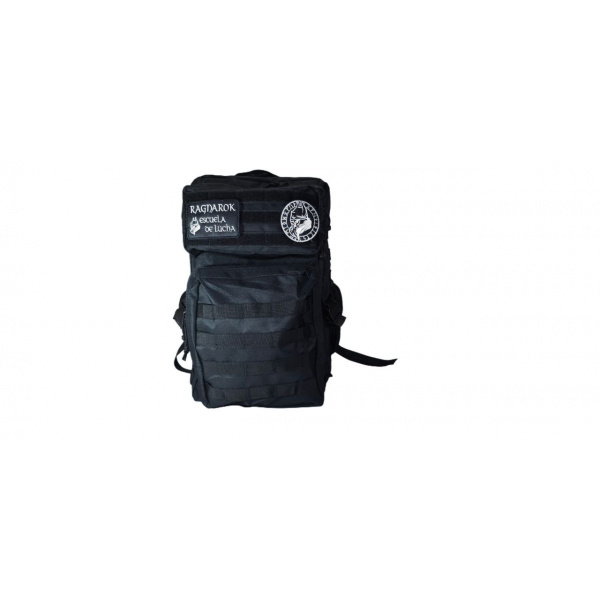 MOCHILA NEGRA 50 LITROS delantera