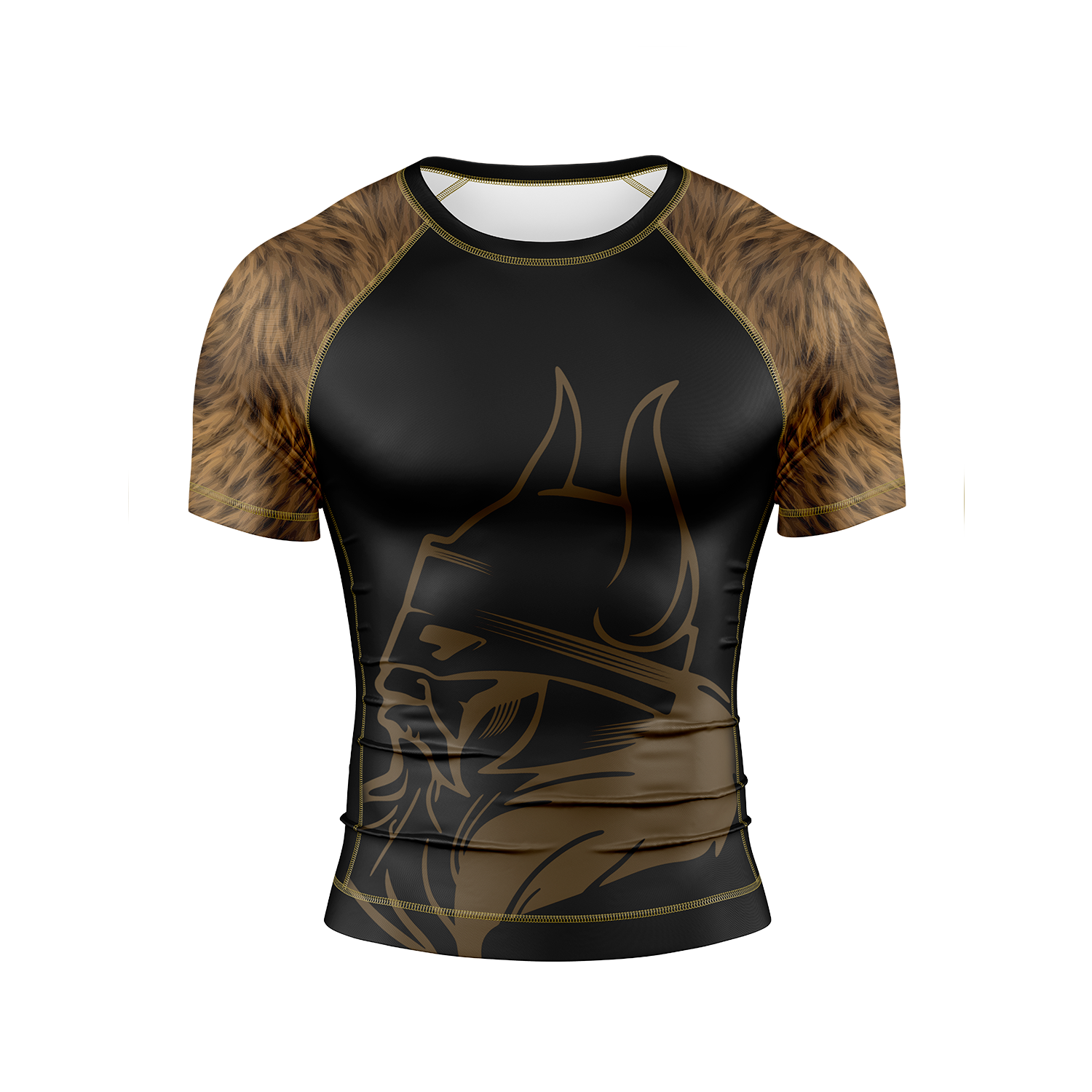 Rashguard ragnarok piel de oso delantera